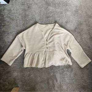 Button front blouse